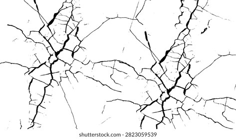 Distressed concrete surface with black ink drips and splatters. 