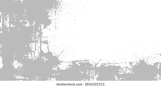 Distressed concrete wall surface with weathered paint remnants and fine spray particles. Ideal for gritty graphic overlays and industrial aesthetics.