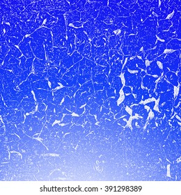 Distressed Cracked Paint Blue Texture. EPS10 vector.