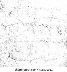 Distressed Cracked Paint Overlay Texture. Dry weathered grunge background. Grain used template.  EPS10 vector.