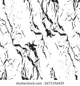 Textura de papel amarrotado angustiado, fundo de grunge abstrato, superfície industrial vintage