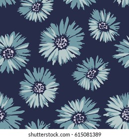 distressed daisy print ~ seamless background