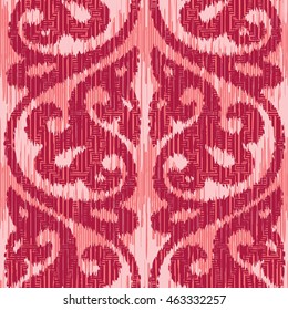 Distressed damask pattern seamless background tile