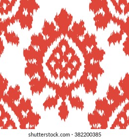 Distressed damask pattern seamless vector background tile