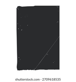 Distressed dark grunge paper texture with folds, creases and scratches, vintage worn surface offering moody blank space for posters, flyers, overlays, mockups and graphic design