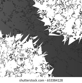 Distressed design element. Abstract textured geometric shape 