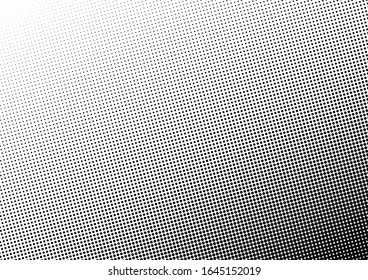 Distressed Dots Background. Abstract Backdrop. Black and White Pattern. Pop-art Vintage Overlay. Vector illustration