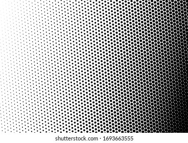 Distressed Dots Background. Abstract Gradient Pattern. Vintage Pop-art Overlay. Halftone Points Backdrop. Vector illustration