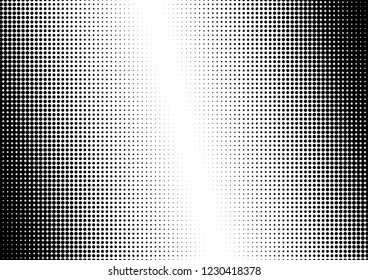 Distressed Dots Background. Abstract Overlay. Points Pattern. Black and White Backdrop. Vector illustration
