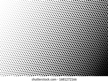 Fondo de puntos alterados. Textura falsa. Fondo pop-art. Superposición de semitono degradado. Ilustración del vector