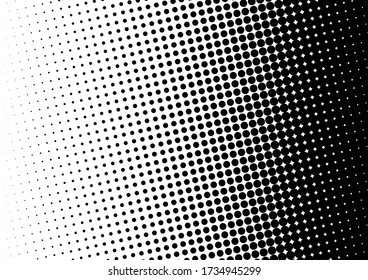 Fondo de puntos alterados. Patrón monocromo gradiente. Superposición abstracta. Moderno telón de fondo pop-art. Ilustración del vector