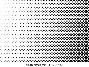 Distressed Dots Background. Halftone Fade Backdrop. Monochrome Points Pattern. Gradient Overlay. Vector illustration