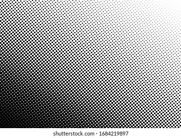 Arrière-Plan Points Perdus. Découpage demi-ton. Texture Abstraite. Arrière-Plan Monochrome Dégradé. Illustration vectorielle