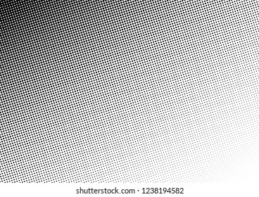 Distressed Dots Background. Halftone Points Overlay. Monochrome Pop-art Pattern. Vintage Grunge Backdrop. Vector illustration