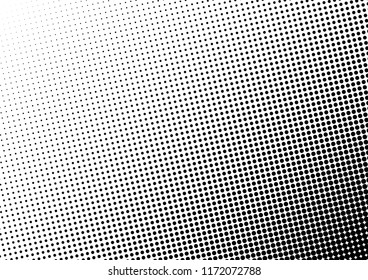 Distressed Dots Background. Modern Overlay. Pop-art Halftone Texture. Vintage Black and White Backdrop. Vector illustration