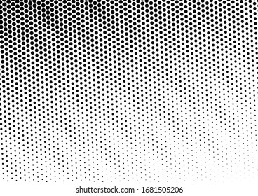 Fondo de puntos alterados. Textura moderna. Patrón blanco y negro. Superposición monocromática gruesa. Ilustración del vector