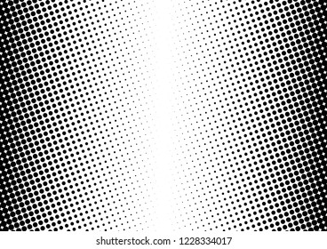 Distressed Dots Background. Monochrome Backdrop. Halftone Pattern. Grunge Pop-art Texture. Vector illustration