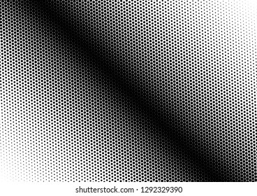 Distressed Dots Background. Pop-art Texture. Monochrome Pattern. Vintage Halftone Overlay. Vector illustration