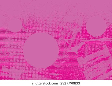 Distressed dotted design element. Duo tone, grunge poster . Modern art .Abstract, grungy composition . Half tone background. Halftone dots texture effect .Contemporary vector. Grange design.