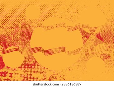 gepunktetes Design-Element. Duo Ton, Grunge Poster . Moderne Kunst .Abstrakte, grungy Komposition . Halbtonhintergrund. Halftone punktet Textur-Effekt .Zeitgenössische Vektorgrafik. Grange-Design