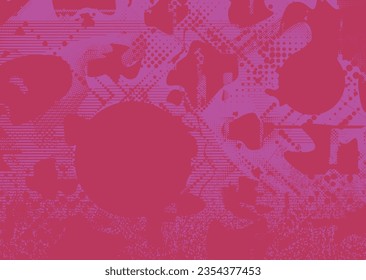 Distressed dotted design element. Duo tone, grunge poster . Modern art .Abstract, grungy composition . Half tone background. Halftone dots texture effect .Contemporary vector. Grange design
