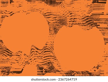 Distressed dotted design element. Duo tone, grunge poster . Modern art .Abstract, grungy composition . Half tone background. Halftone dots texture effect .Contemporary vector. Grange design