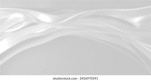 Distressed dotted design element. Duo tone, grunge poster . Modern art .Abstract, grungy composition . Half tone background.