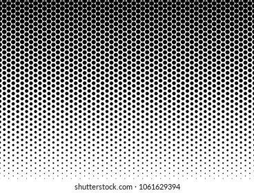 Distressed Dotted Halftone Background. Gradient Grunge Overlay. Points Backdrop. Monochrome Dots Pattern. Vector illustration