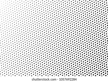Distressed Dotted Halftone Background. Grunge Pop-art Texture. Fade Pattern. Monochrome Vintage Backdrop. Vector illustration