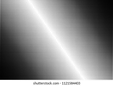 Distressed Dotted Halftone Background. Grunge Overlay. Gradient Modern Backdrop. Vintage Monochrome Texture. Vector illustration