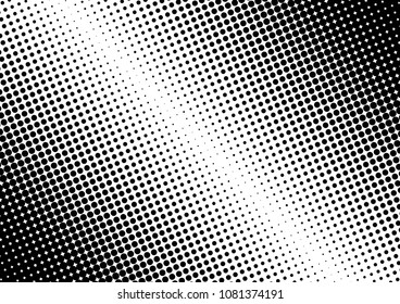 Distressed Dotted Halftone Background. Vintage Backdrop. Fade Overlay. Grunge Pop-art Texture. Vector illustration