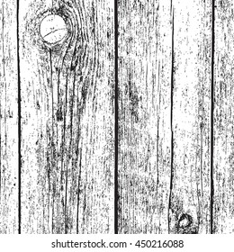 Distressed Dry Wooden Planks Overlay Texture. Empty Grunge Design Texture. EPS10 vector.