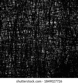 Distressed fabric texture. Abstract black netting background.