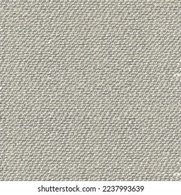 Distressed fabric texture. Old grey textile material. Country cloth made of flax or cotton. Vector seamless.