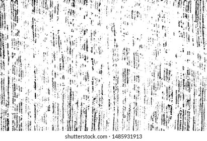 Distressed fabric texture. Vector texture of weaving fabric. Grunge background. Abstract halftone vector illustration. Overlay for interesting effect and depth. Black isolated on white background.