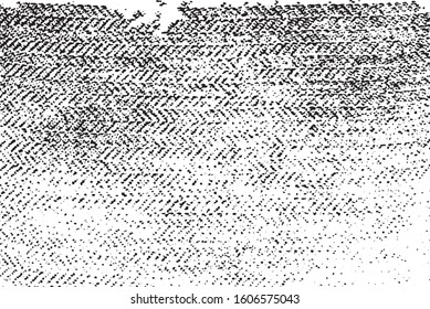 Distressed fabric texture. Vector texture of weaving fabric. Grunge background. Abstract halftone vector illustration. Overlay for interesting effect and depth. Black isolated on white background.