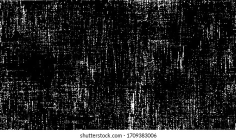 Textura de tela alterada. Textura vectorial de tejido. Borde fondo. Ilustración abstracta de medio tono vectorial. Superposición para efectos interesantes y profundidad. Negro aislado sobre fondo blanco.
