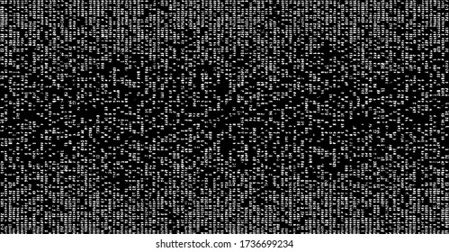 Distressed fabric texture. Vector texture of weaving fabric. Grunge background. Abstract halftone vector illustration. Overlay for interesting effect and depth. Black isolated on white background.