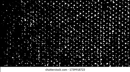 Distressed fabric texture. Vector texture of weaving fabric. Grunge background. Abstract halftone vector illustration. Overlay for interesting effect and depth. Black isolated on white background.