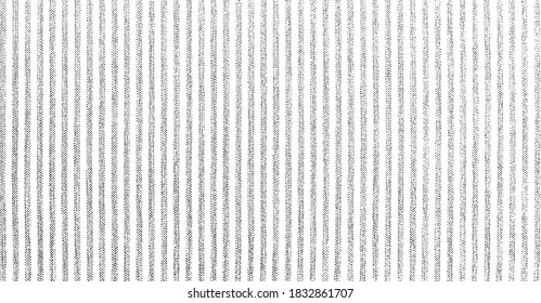 Distressed fabric texture. Vector texture of weaving fabric. Grunge background. Abstract halftone vector illustration. Overlay for interesting effect and depth. Black isolated on white background.