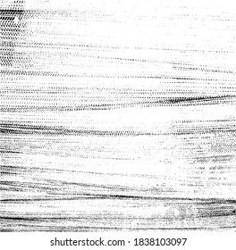 Distressed fabric texture. Vector texture of weaving fabric. Grunge background. Abstract halftone vector illustration. Overlay for interesting effect and depth. Black isolated on white background.
