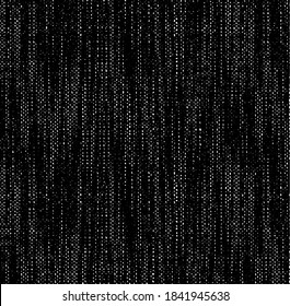 Distressed fabric texture. Vector texture of weaving fabric. Grunge background. Abstract halftone vector illustration. Overlay for interesting effect and depth. Black isolated on white background.