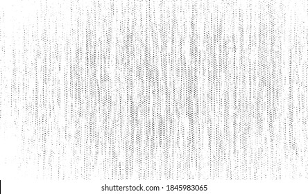 Distressed fabric texture. Vector texture of weaving fabric. Grunge background. Abstract halftone vector illustration. Overlay for interesting effect and depth. Black isolated on white background.