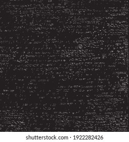 Textura de tela alterada. Textura vectorial de tejido. Borde de fondo. Ilustración del vector de medio tono abstracto. Superposición para el efecto interesante y la profundidad. Negro aislado sobre fondo blanco.