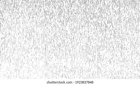 Beklemmte Textur. Vektorstruktur von Webgewebe. brüchiger Hintergrund. Abstrakte Halbtonvektorgrafik. Overlay für interessante Wirkung und Tiefe. Schwarz einzeln auf weißem Hintergrund.