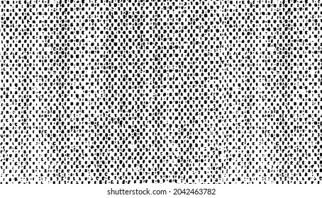 Beklemmte Textur. Vektorstruktur von Webgewebe. brüchiger Hintergrund. Abstrakte Halbtonvektorgrafik