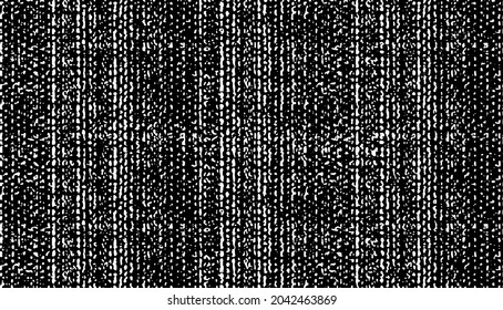 Distressed fabric texture. Vector texture of weaving fabric. Grunge background. Abstract halftone vector illustration