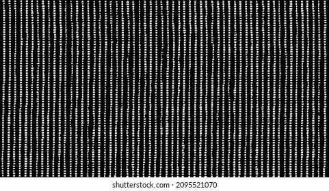 Distressed fabric texture. Vector texture of weaving fabric. Grunge background. Abstract halftone vector illustration. Overlay for interesting effect and depth. Black isolated on white background.