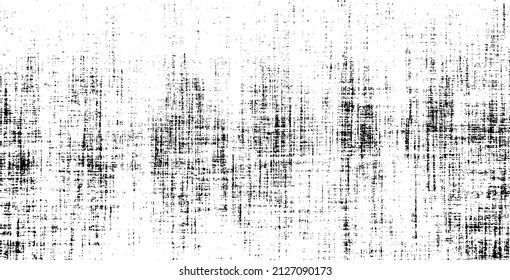 Textura de tela alterada. Textura vectorial de tejido. Borde de fondo. Ilustración del vector de medio tono abstracto. Superposición para el efecto interesante y la profundidad. Negro aislado sobre fondo blanco.