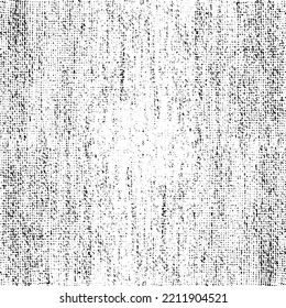 Textura de tela alterada. Textura vectorial de tejido. Borde de fondo. Ilustración del vector de medio tono abstracto. Superposición para el efecto interesante y la profundidad. Negro aislado sobre fondo blanco.